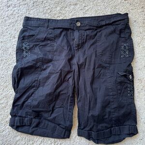 Style & Co. Women's Black Cargo Shorts